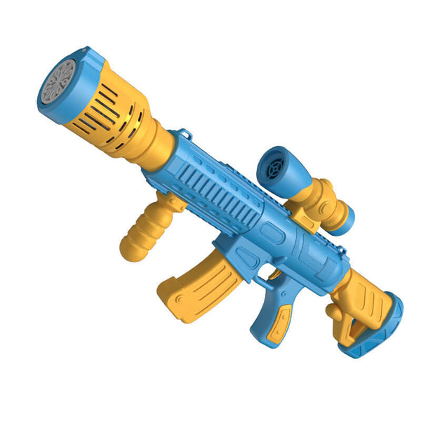 Automatic M416 Bubble Gun Toy Dazzle Light 12 Holes Handheld Electric Boy Girl Gift Children's Toys-Biu Blaster-blue-Uenel