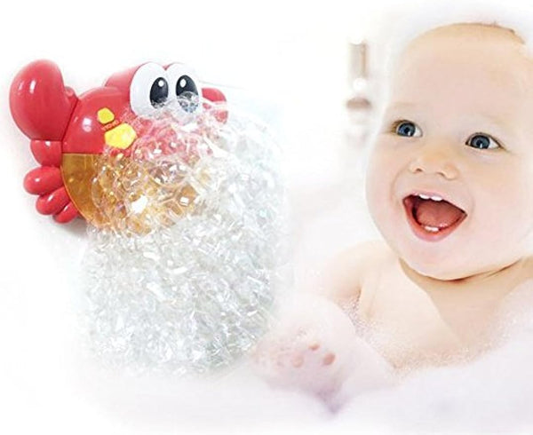 Bathtub Bath Toy Crab Bubbler Bubble Machine with Nursery Rhyme for Baby Toddlers (US/UK Stock)-Biu Blaster-Uenel