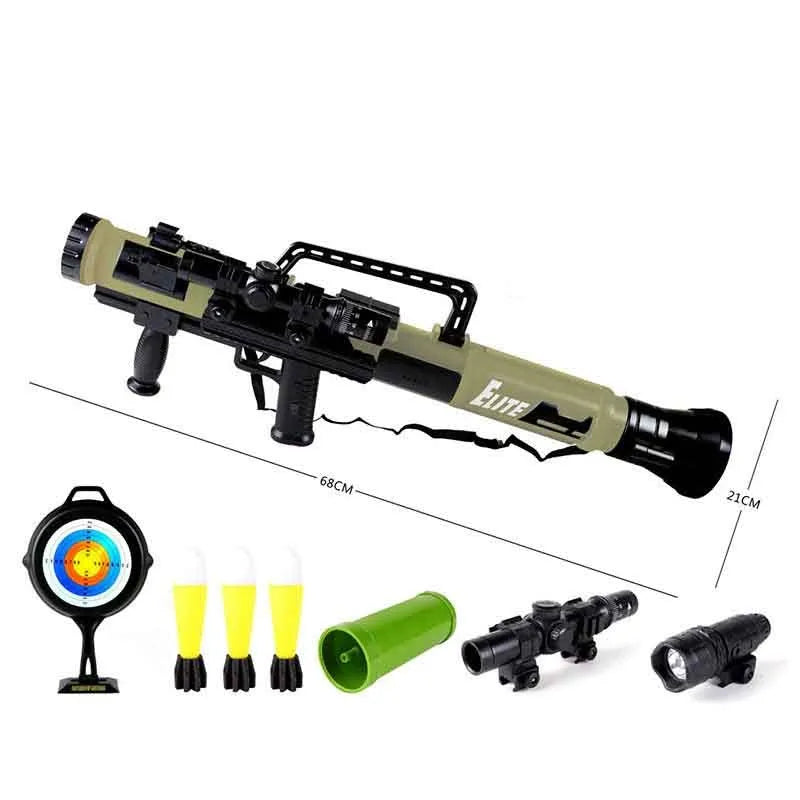 CRJ Bazooka Rocket Launcher Toy Blaster Biu Blaster