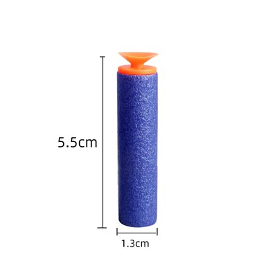 ZWOOS Recarga De 400 Dardos De Espuma EVA Azul | 7.2 Cm Compatibles Con N-Strike Elite | Cabeza De Plástico | Recambio Blíster