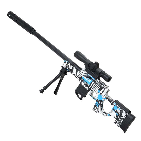 Hopper Fed Manual Graffiti AWM Orbeez Ball Blaster Toy