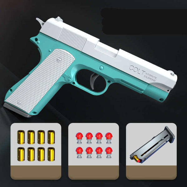 1911 Semi Auto Shell Eject Soft Bullet Dart Blaster-Biu Blaster-Uenel