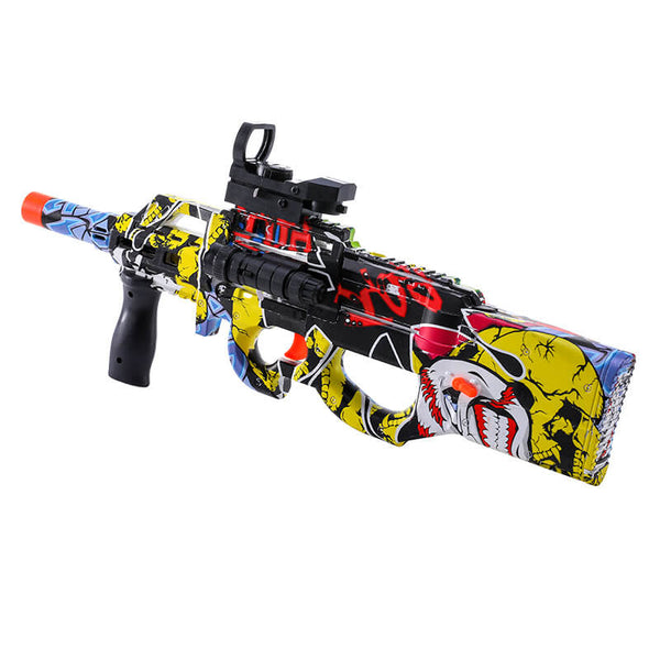 SKY Graffiti Hopper Fed P90 Gel Ball Blaster-Biu Blaster-graffiti yellow-Uenel