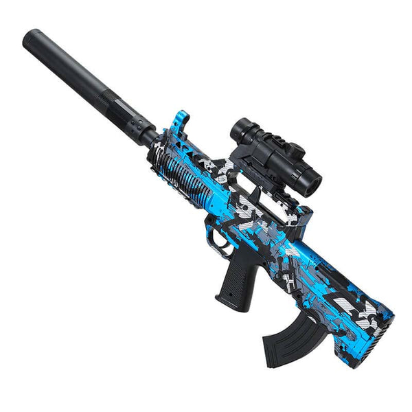 Electric Manual/Auto Bullpup QBZ-95 Gel Ball Blaster-Biu Blaster-blue-Uenel