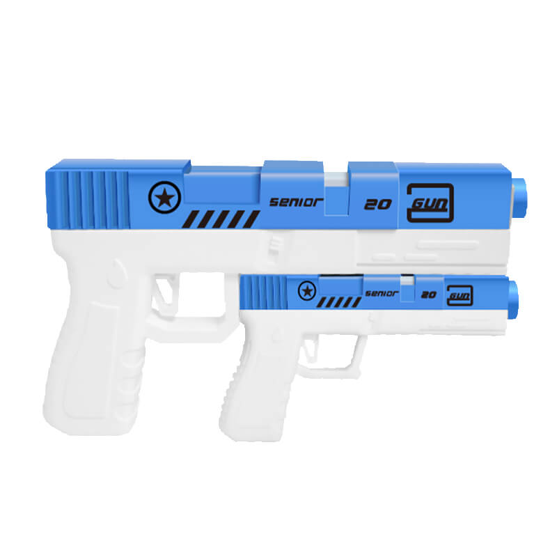 Large & Small Kids Foam Toy Shooting Blaster Pistol 2pcs – Biu Blaster