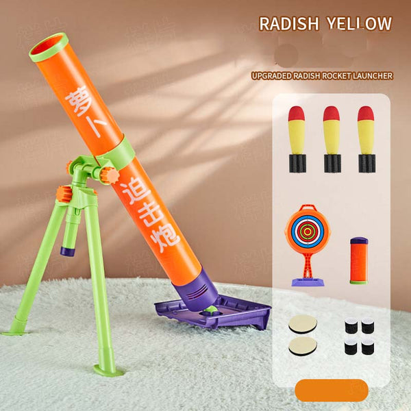 Carrot Foam Rocket Ammo Launcher Mortar Toy