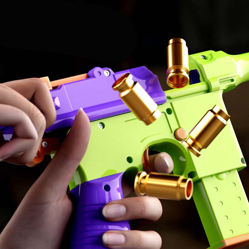 Carrot Shell Ejecting Fidget Revolver Dart Blaster – Biu Blaster