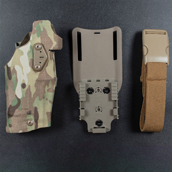 6354DO Tactical Universal Quick Release Pistol Holster For Glock with X300 X300U Flashlight-Biu Blaster-Uenel