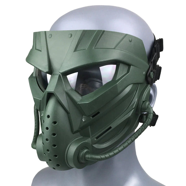 Special Shaped Type Tactical Mask-Biu Blaster-green-Uenel