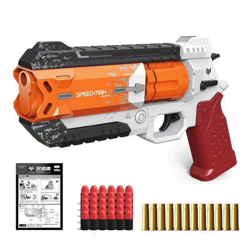 Space Age Soft Foam Blaster Air Gun Pistol - Assorted Colors by