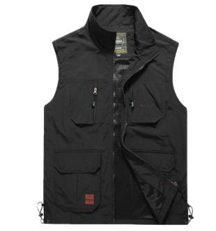 Men Multi Pocket Fishing Vest Breathable Quick Dry Sleeveless Jacket for  Outdoor Sports Color:Green Size:XXXL 