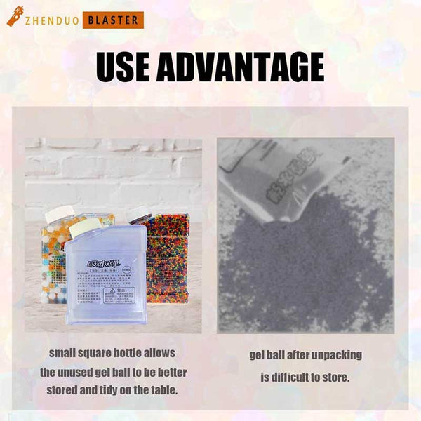 Gel Ball Bottle with 7-8mm 40000pcs Water Beads (US Stock)-gel balls-Biu Blaster-Biu Blaster