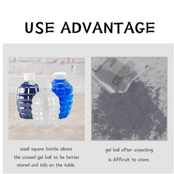 20000pcs Blue Gel Ball Harden Water Ammo Refill Bottle (US Stock)-gel balls-Biu Blaster-Biu Blaster