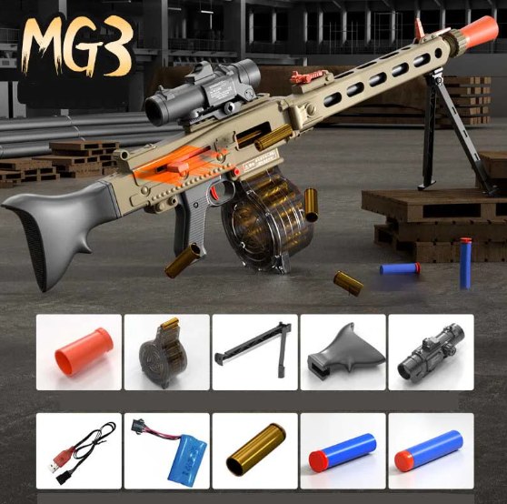 Unleash the Ultimate Blasting Experience with the LC MG3 Electric Auto Shell Ejecting Foam Blaster