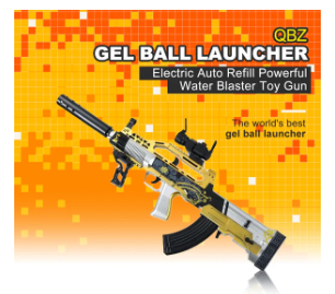 Unleash Your Inner Champion with the PUBG Golden QBZ Electric Mag Fed Gel Ball Blaster