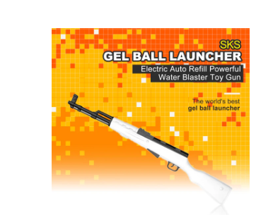 SKS Manual Hopper Fed Rubber Ball Water Beads Blaster