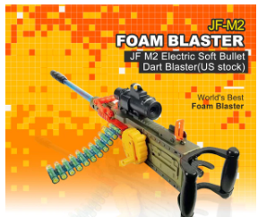 Unleash Dual Power with the JF M2 Electric Soft Bullet Dart Blaster