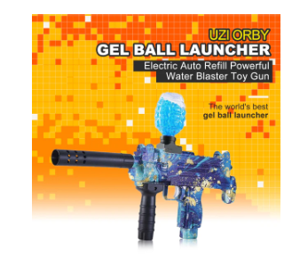 Mini Uzi Orby Toy Electric Hopper Fed Gel Blaster