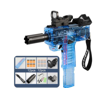 Electric UZI SMG Foam Dart Blaster: Unleash Rapid-Fire Action!