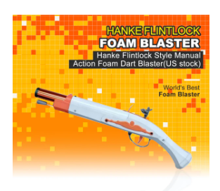 Unleash the Charm of Historical Battles with the Hanke Flintlock Foam Dart Blaster