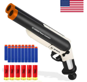Bring classic firepower to the backyard with the HDS68 Sawed-Off Double Barrel Dart Blaster