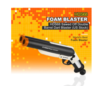 Blast Into Action with the HDS68 Sawed Off Double Barrel Dart Blaster