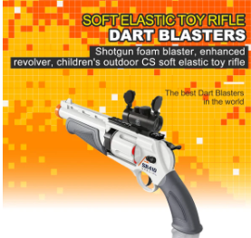 Toy Guns for Boys, Shotgun Foam Blaster, Enhanced Revolver Children Outdoor CS Soft Bullet Toy Rifle, Birthday Xmas Gift for Kids Age 8+(Grizzly