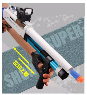 Super-Shorty M870 Shell Ejecting Foam Dart Blaster – Small Size, Big Impact!