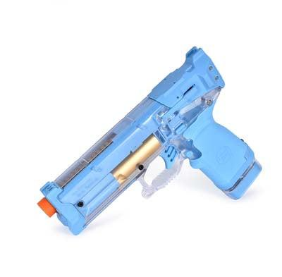 Specifications: Material: nylon Color: various Cylinder size: 65*30mm (inner dia: 28mm) Inner barrel size: 135*16mm (id: 13mm) Weight: 500g Size:  23.3*18.8*4.3cm  Performance: Shooting range: 10-12 meters FPS: 110-130  Package included: 1x  dart blaster