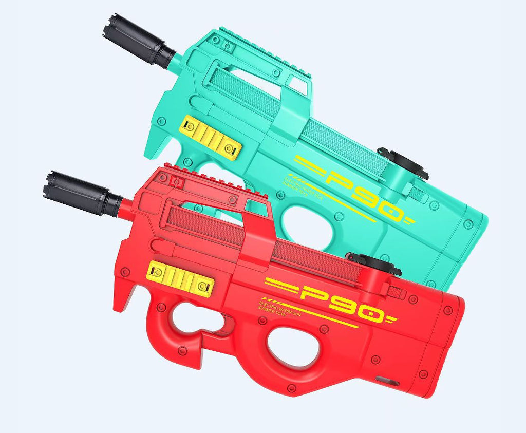 P90 Automatic Water Gun Toy Large Capacity High-pressure Strong Water Pool Toys Electric Water Spray Kids Tactical Toy Pink Gun Gift