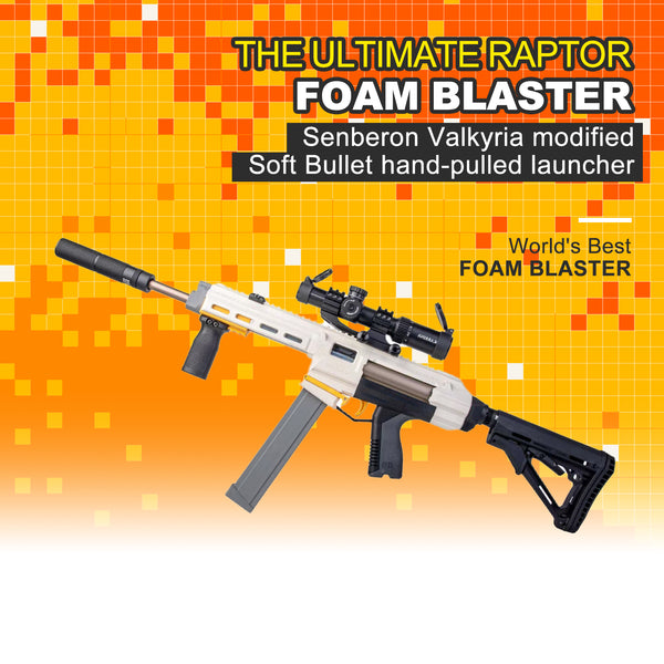 Four upgraded versions(See the description.)， Senberon Valkyria modified Soft Bullet hand-pulled launcher, adult large gun toy soft bullet blaster