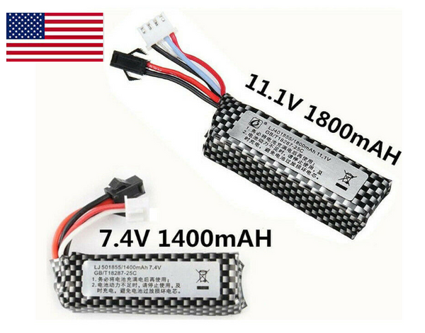 7.4V 1400mAh / 11.1V 1800mAh Lipo Battery(US stock)