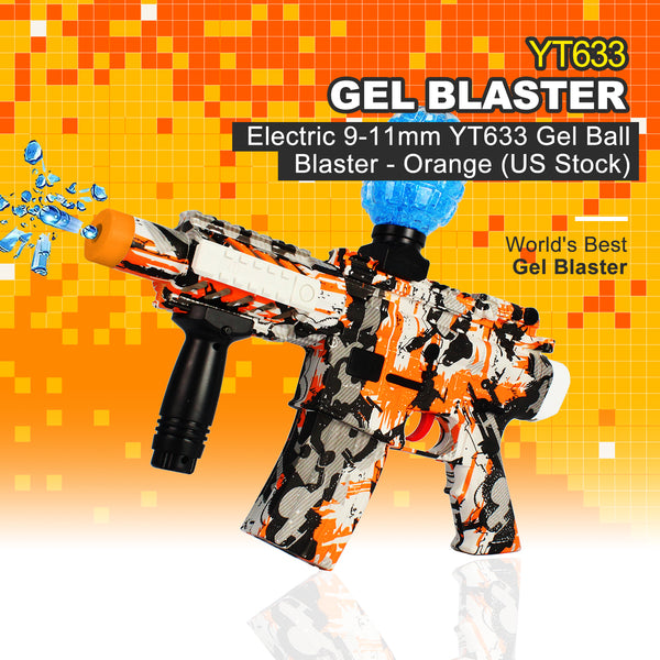 Electric 9-11mm YT633 Gel Ball Blaster - Orange (US Stock)