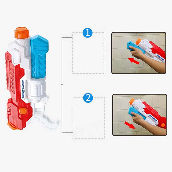 Steady Stream Manual Pump Action Water Blaster Summer Kids Toy-Biu Blaster-Uenel