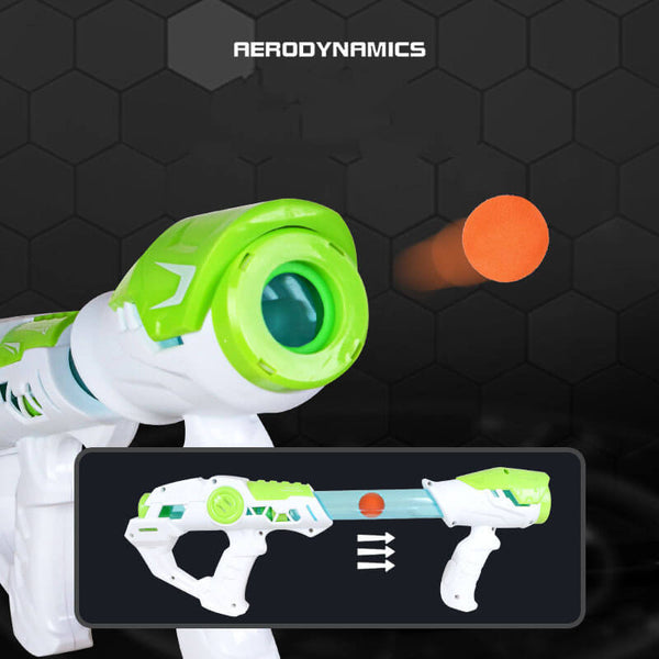 Rapid Fire Pump Air Popper Foam Ball Toy Gun-Biu Blaster-Uenel