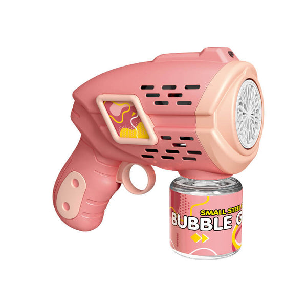 Fully Automatic 10 Holes with Lights Toddler Kids Toys Electric Bubble Gun-Biu Blaster-pink-Uenel