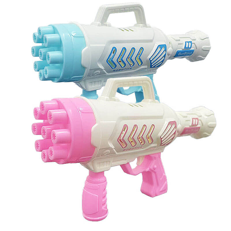 9-Hole Mini Rocket Bubble Machine Gatling Bubble Gun Blowing Bubbles Childrens Toys Birthday Gift-Biu Blaster-Uenel