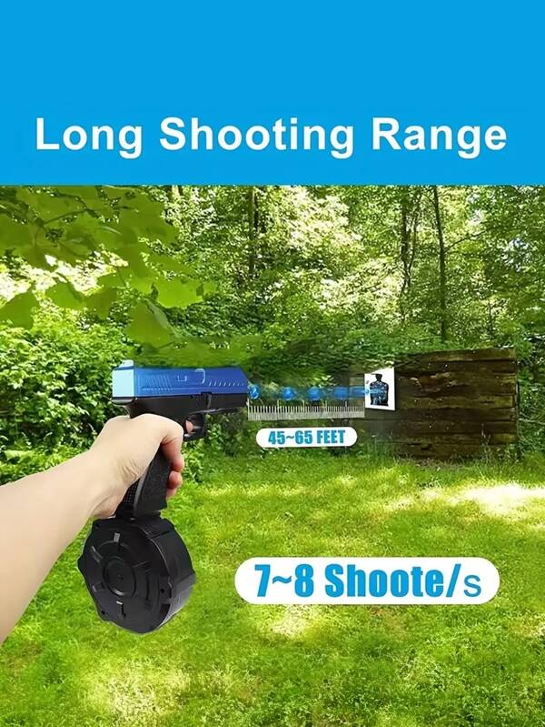 GLE 817 Electric Blowback Gel Ball Blaster Splat Gun With Three Clips