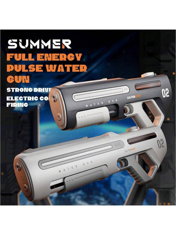 New Space Pulse Silver Gray Mecha Style Manual/Automatic Water blaster