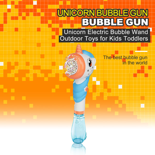 Unicorn Electric Bubble Wand Outdoor Toys for Kids Toddlers