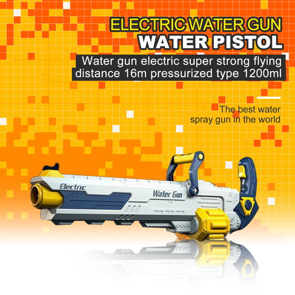 Water gun electric super strong flying distance 16m pressurized type 1200ml