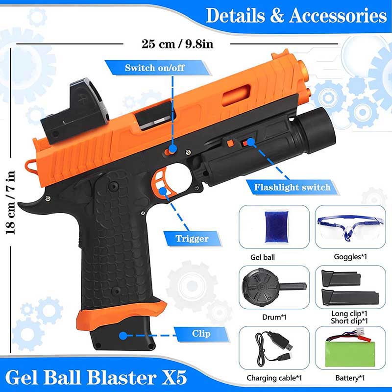 P90 Gel Ball Blaster (Chinese Airsoft) Unboxing and Nerf War against the  Blaster! 