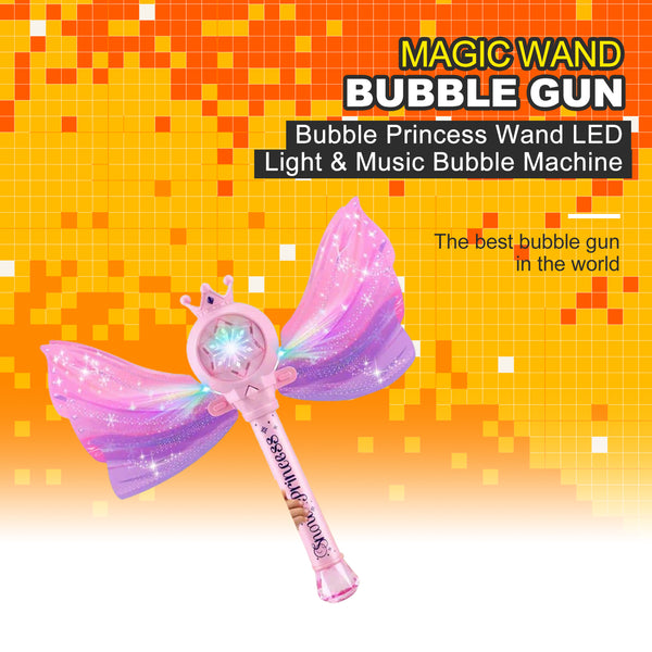 Bubble Princess Wand  LED Light & Music Bubble Machine