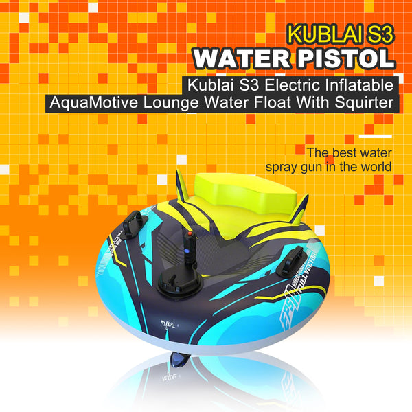 Kublai S3 Electric Inflatable AquaMotive Lounge Water Float With Squirter