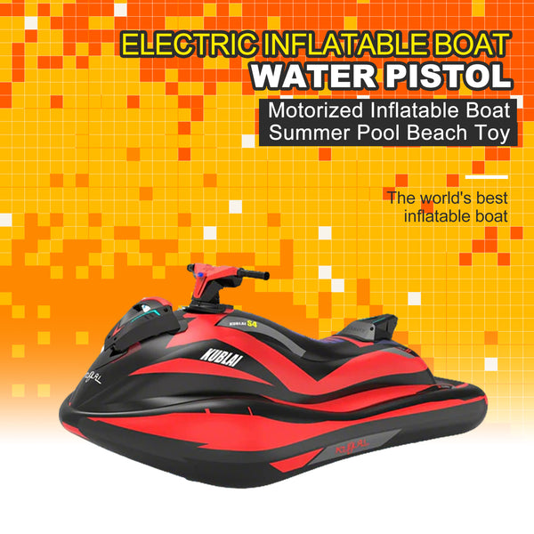 Motorized Inflatable Boat Summer Pool Beach Toy