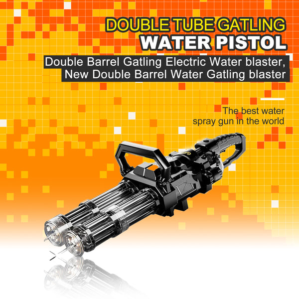 Double Barrel Gatling Electric Water blaster, New Double Barrel Water Gatling blaster