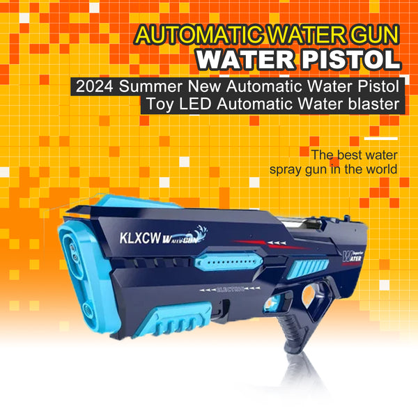 2024 Summer New Automatic Water Pistol Toy LED Automatic Water blaster