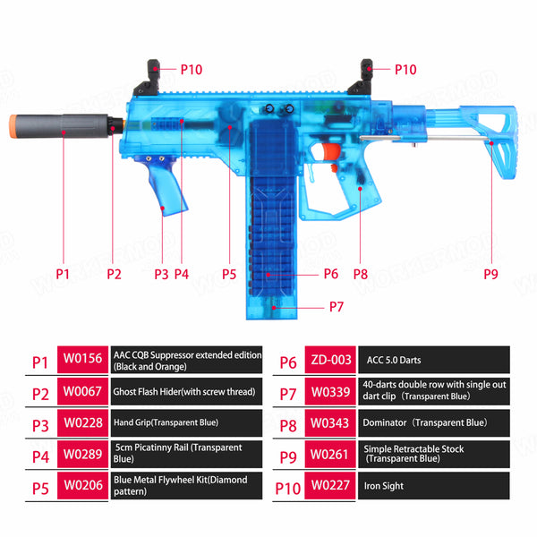 Worker Dominator Full Auto Foam Blaster DIY Kit-Biu Blaster-Uenel