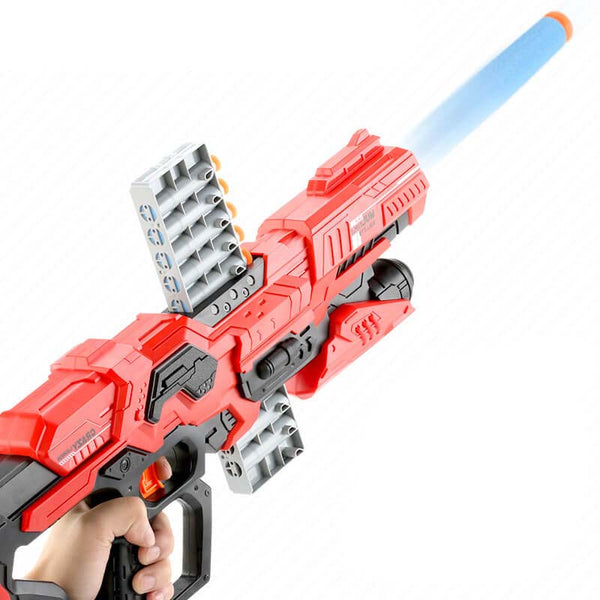 XH Manual Clip-Fed Sci-Fi Foam Dart Blaster w/ Target-Biu Blaster-Uenel