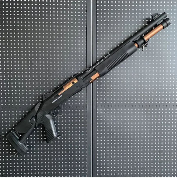 UDL Black XM1014 Shell Ejecting Shotgun Foam Blaster(One-piece drag-down version)，The above pictures are for reference only. The real pictures are much more handsome than the ones above